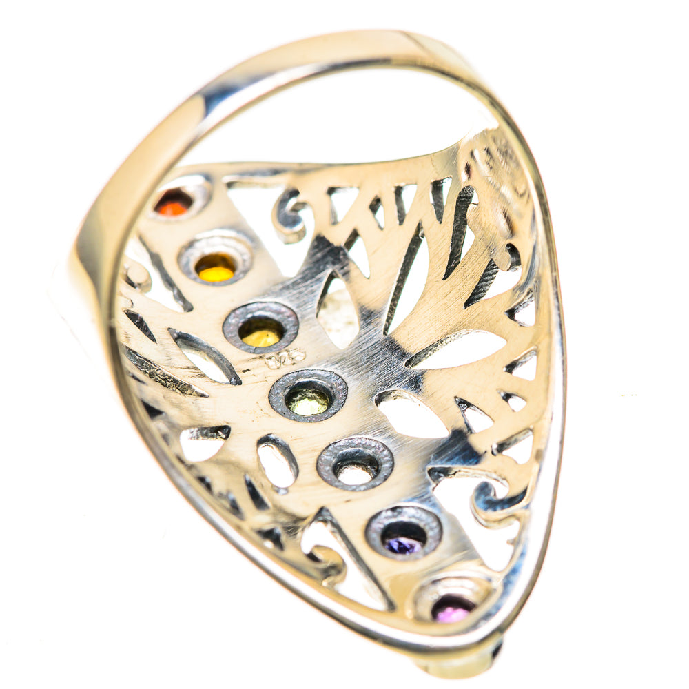 Multi-Stone Rainbow Chakra Rings handcrafted by Anasilvercos - RING128561 - Photo 3