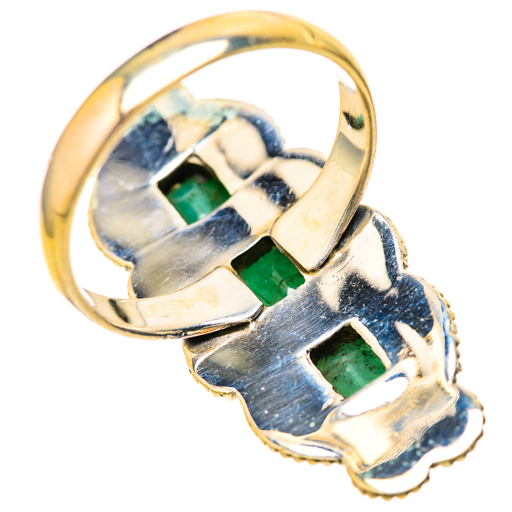 Zambian Emerald Rings handcrafted by Anasilvercos - RING128594 - Photo 3