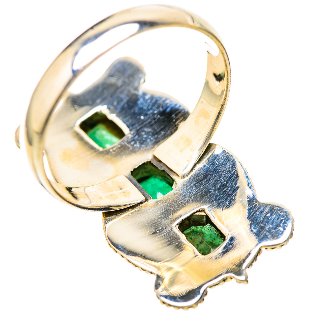 Zambian Emerald Rings handcrafted by Anasilvercos - RING128611 - Photo 3