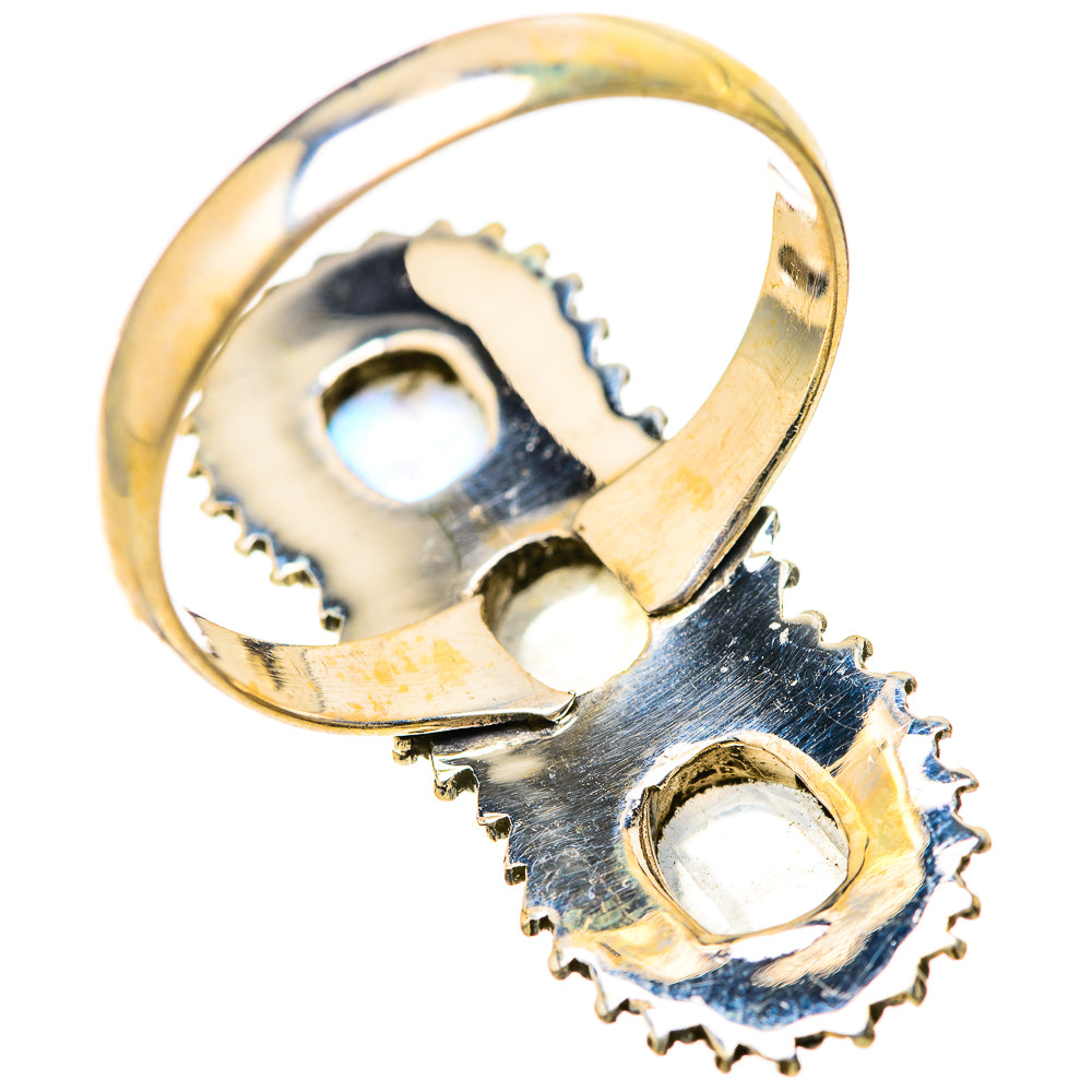 Rainbow Moonstone Rings handcrafted by Anasilvercos - RING128616 - Photo 3