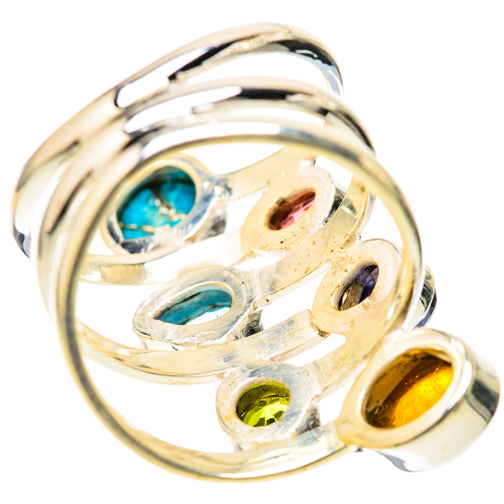 Blue Copper Composite Turquoise Rings handcrafted by Anasilvercos - RING128619 - Photo 3