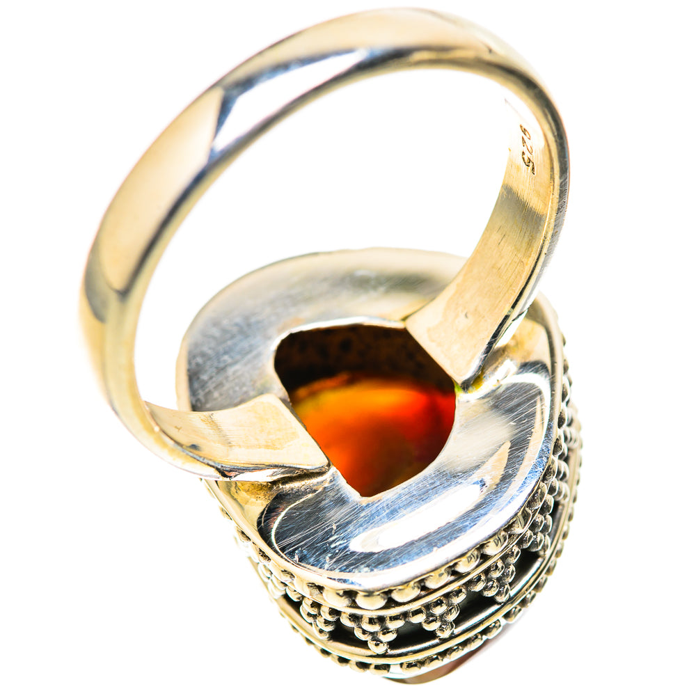 Mexican Fire Agate Rings handcrafted by Anasilvercos - RING128836 - Photo 3