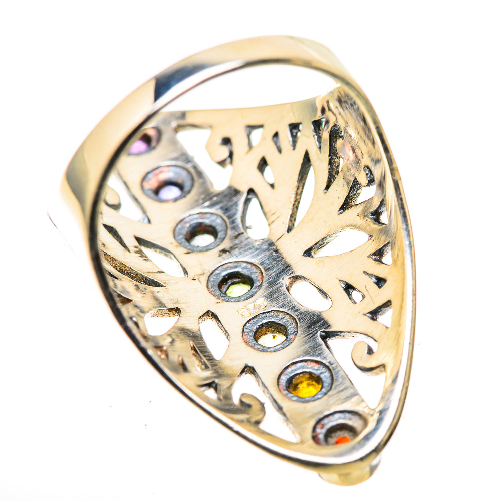 Multi-Stone Rainbow Chakra Rings handcrafted by Anasilvercos - RING128837 - Photo 3