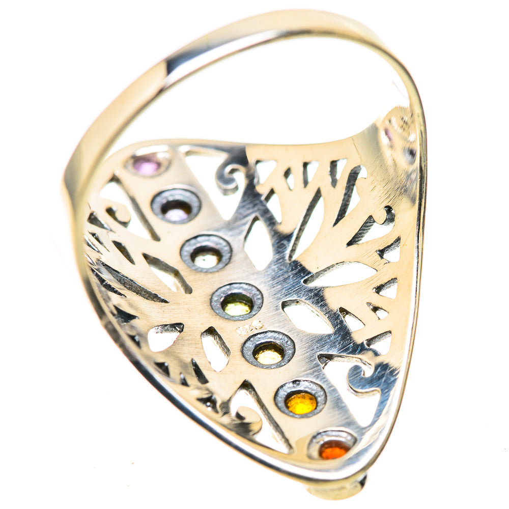 Multi-Stone Rainbow Chakra Rings handcrafted by Anasilvercos - RING128838 - Photo 3