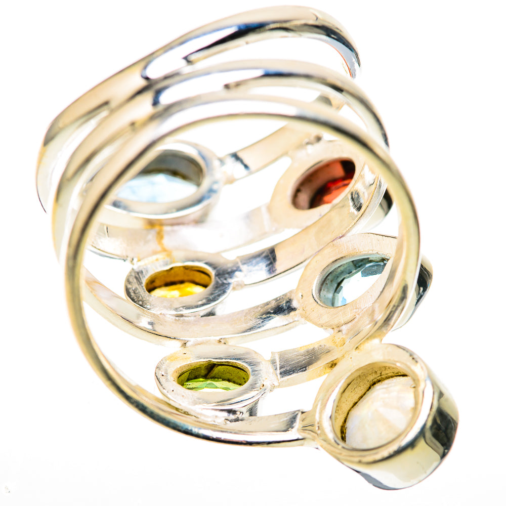 Rainbow Moonstone Rings handcrafted by Anasilvercos - RING128857 - Photo 3