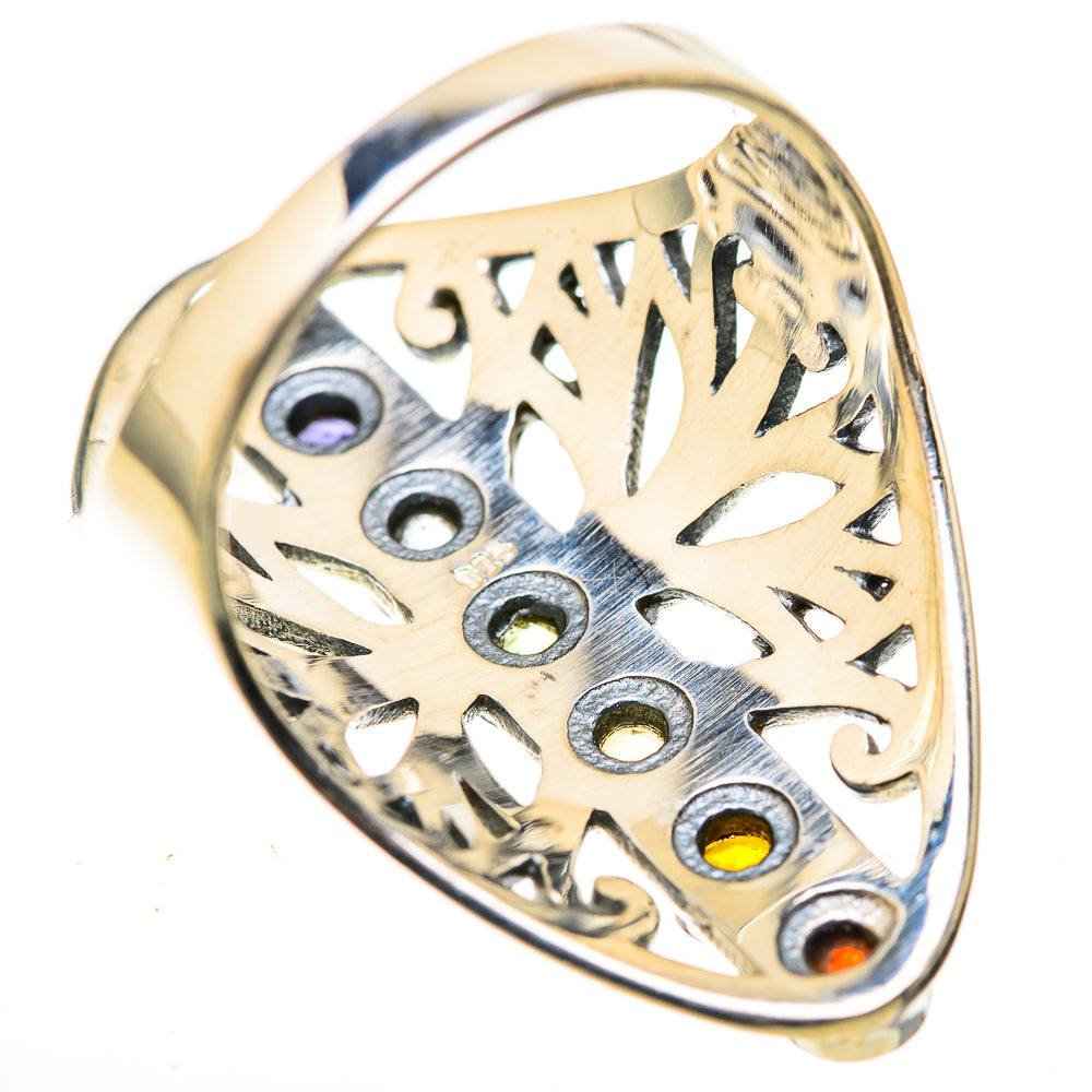 Multi-Stone Rainbow Chakra Rings handcrafted by Anasilvercos - RING128900 - Photo 3