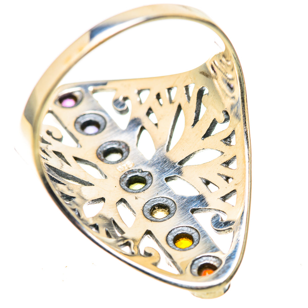 Multi-Stone Rainbow Chakra Rings handcrafted by Anasilvercos - RING128915 - Photo 3