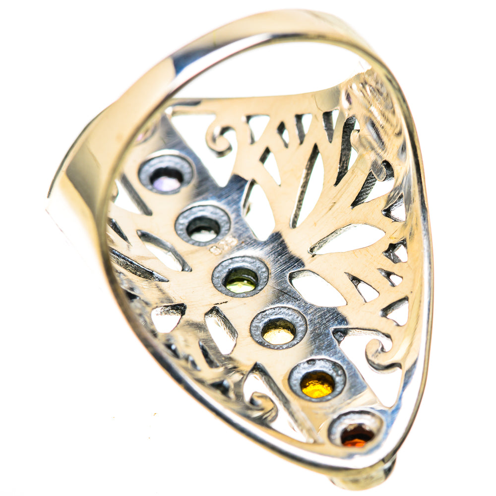 Multi-Stone Rainbow Chakra Rings handcrafted by Anasilvercos - RING128925 - Photo 3