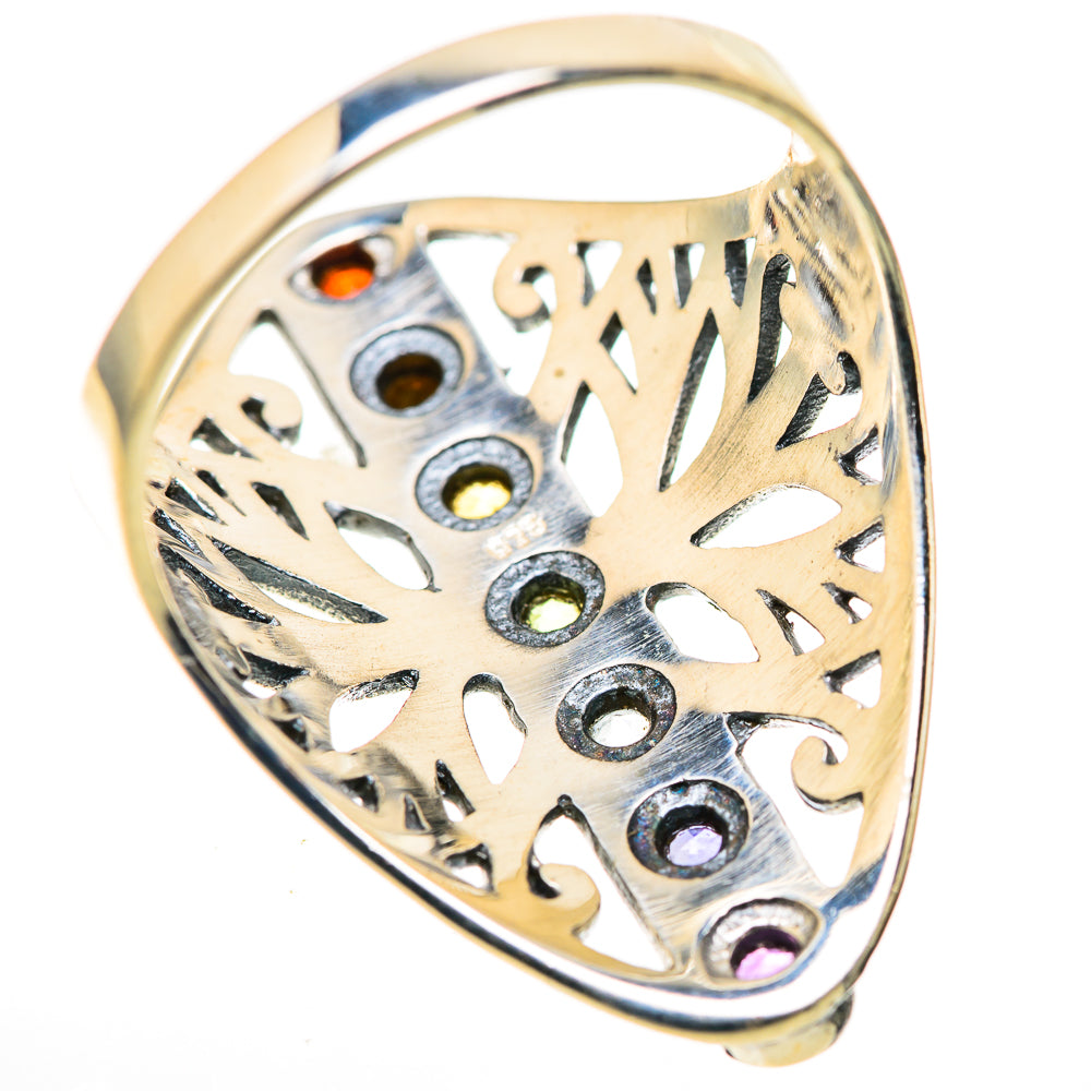 Multi-Stone Rainbow Chakra Rings handcrafted by Anasilvercos - RING128926 - Photo 3
