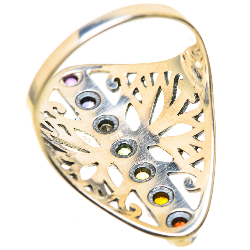 Multi-Stone Rainbow Chakra Rings handcrafted by Anasilvercos - RING128934 - Photo 3