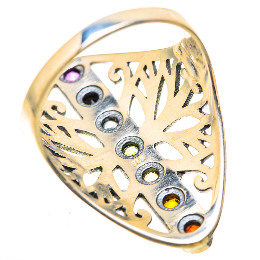 Multi-Stone Rainbow Chakra Rings handcrafted by Anasilvercos - RING128943 - Photo 3