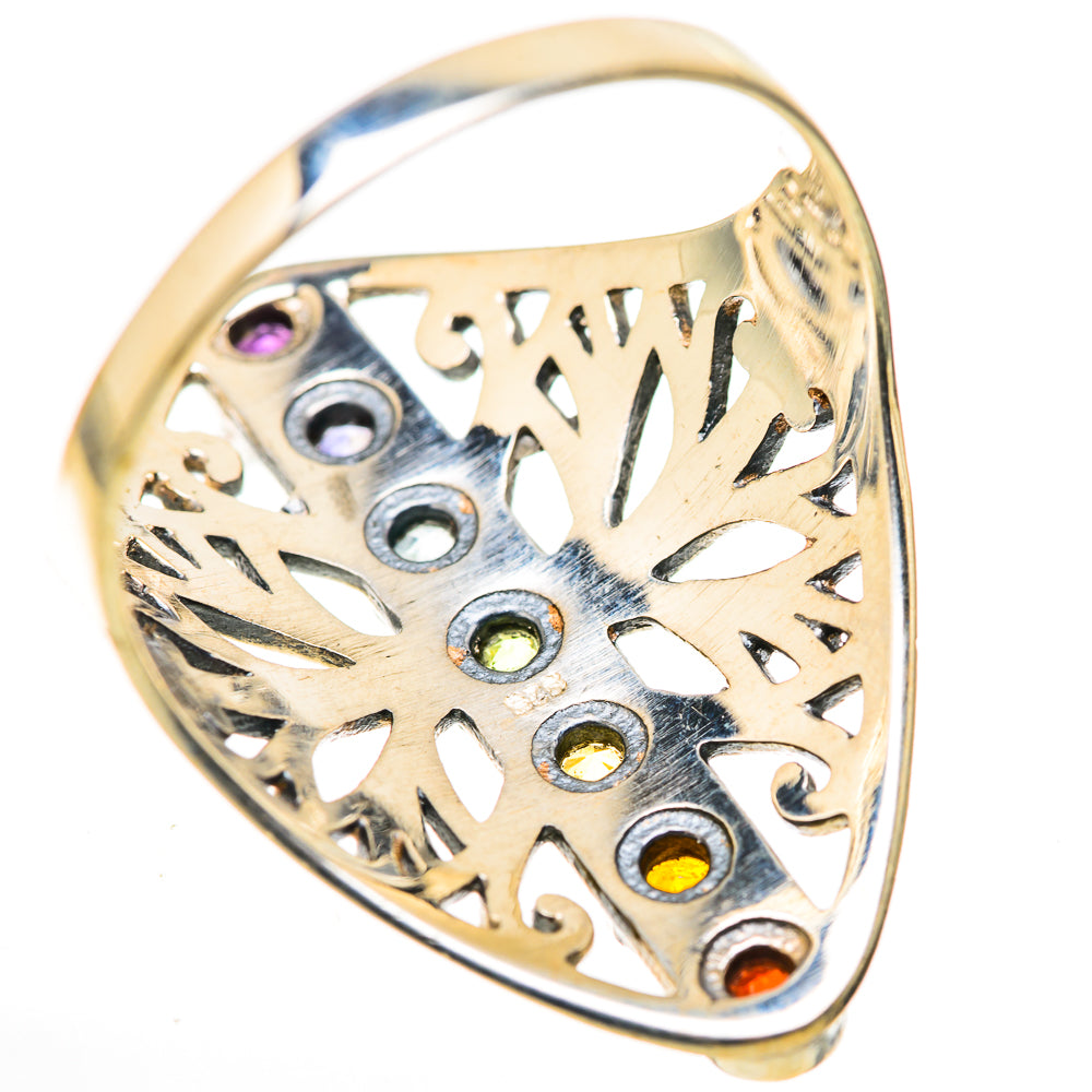 Multi-Stone Rainbow Chakra Rings handcrafted by Anasilvercos - RING128944 - Photo 3
