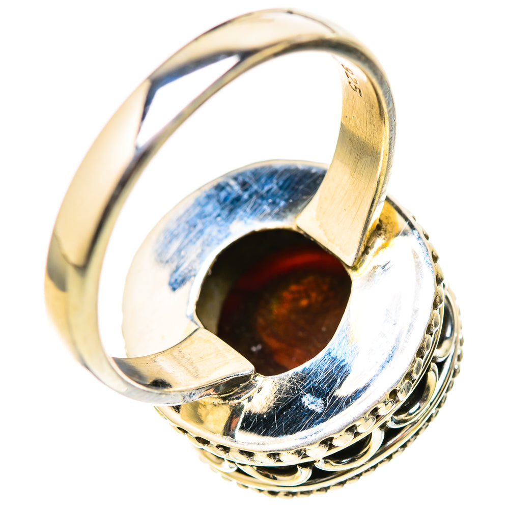 Mexican Fire Agate Rings handcrafted by Anasilvercos - RING128964 - Photo 3