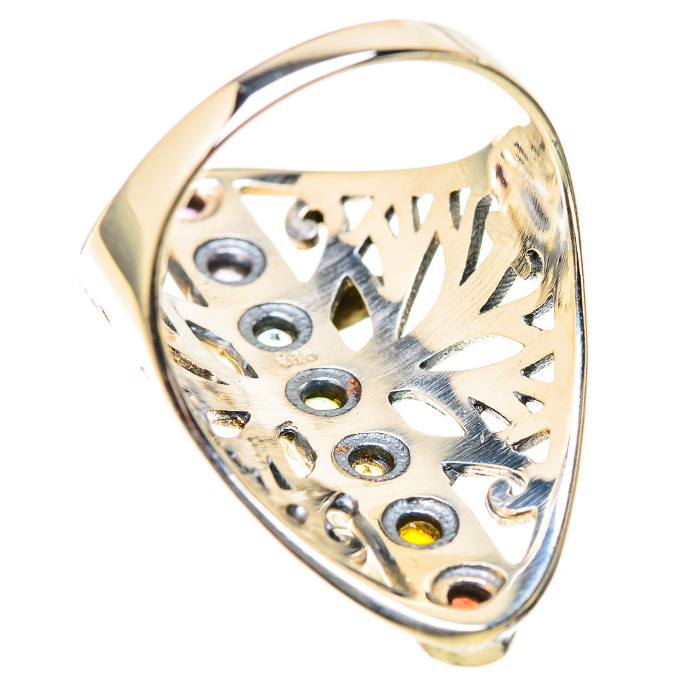 Multi-Stone Rainbow Chakra Rings handcrafted by Anasilvercos - RING128969 - Photo 3