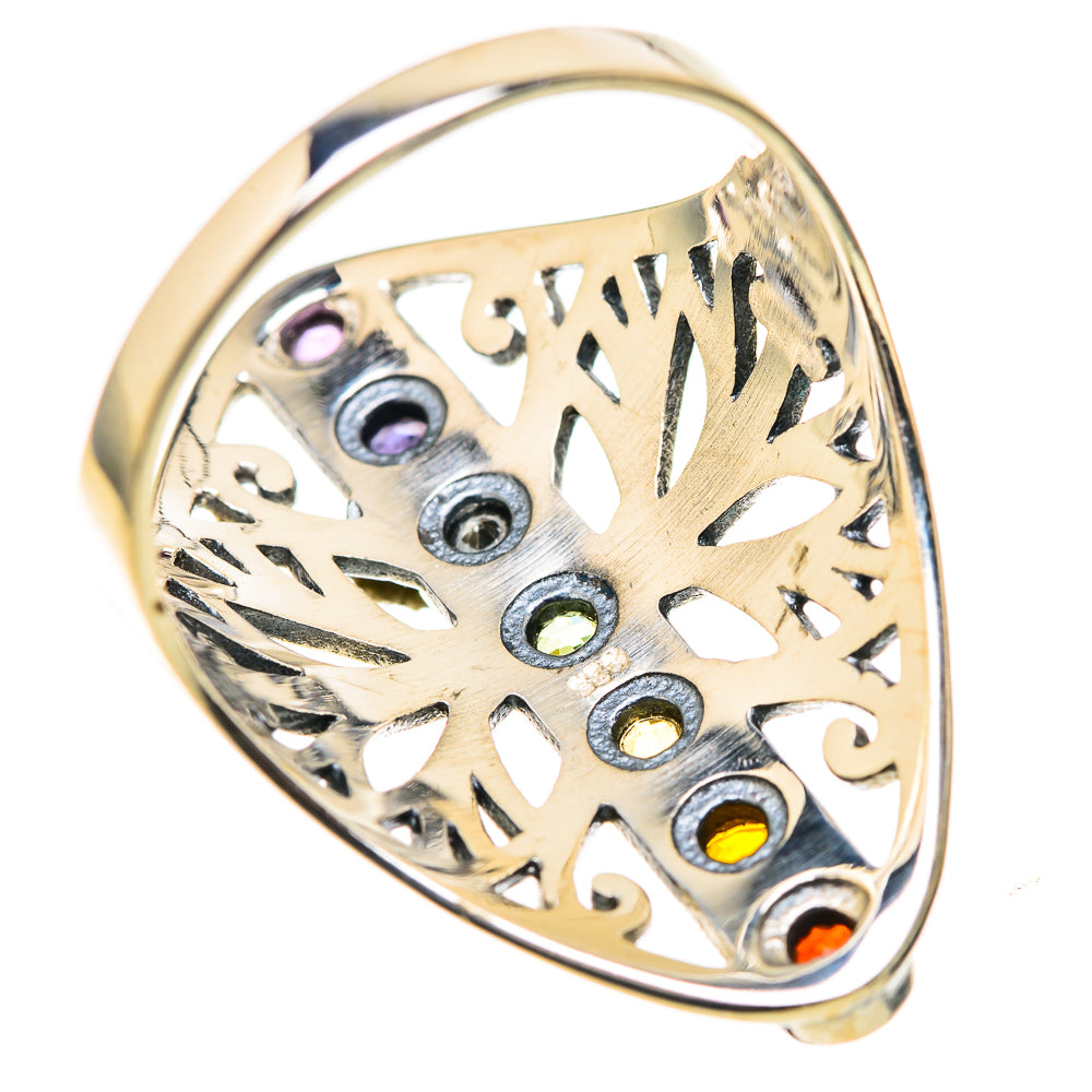 Multi-Stone Rainbow Chakra Rings handcrafted by Anasilvercos - RING128970 - Photo 3