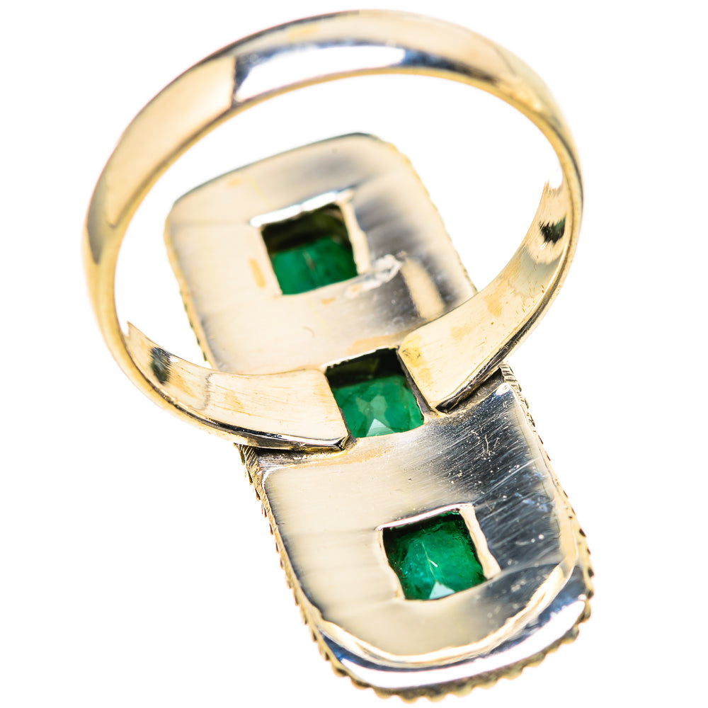 Zambian Emerald Rings handcrafted by Anasilvercos - RING129025 - Photo 3