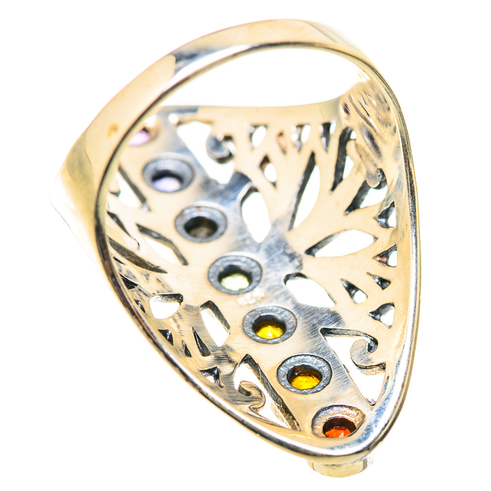 Multi-Stone Rainbow Chakra Rings handcrafted by Anasilvercos - RING129038 - Photo 3