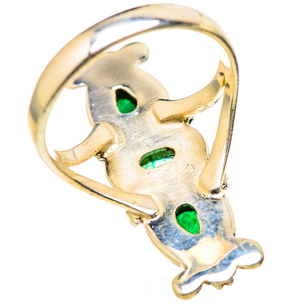 Zambian Emerald Rings handcrafted by Anasilvercos - RING129047 - Photo 3