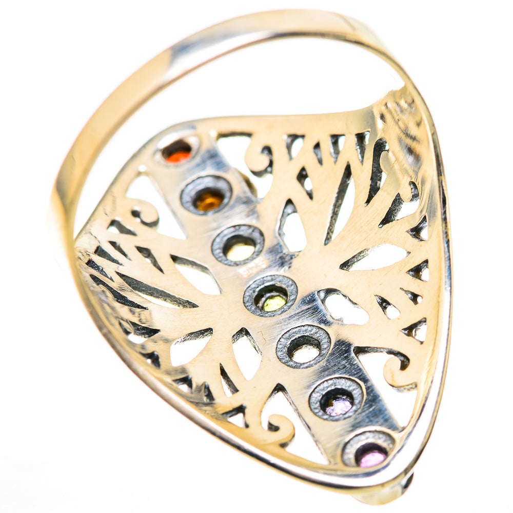 Multi-Stone Rainbow Chakra Rings handcrafted by Anasilvercos - RING129049 - Photo 3
