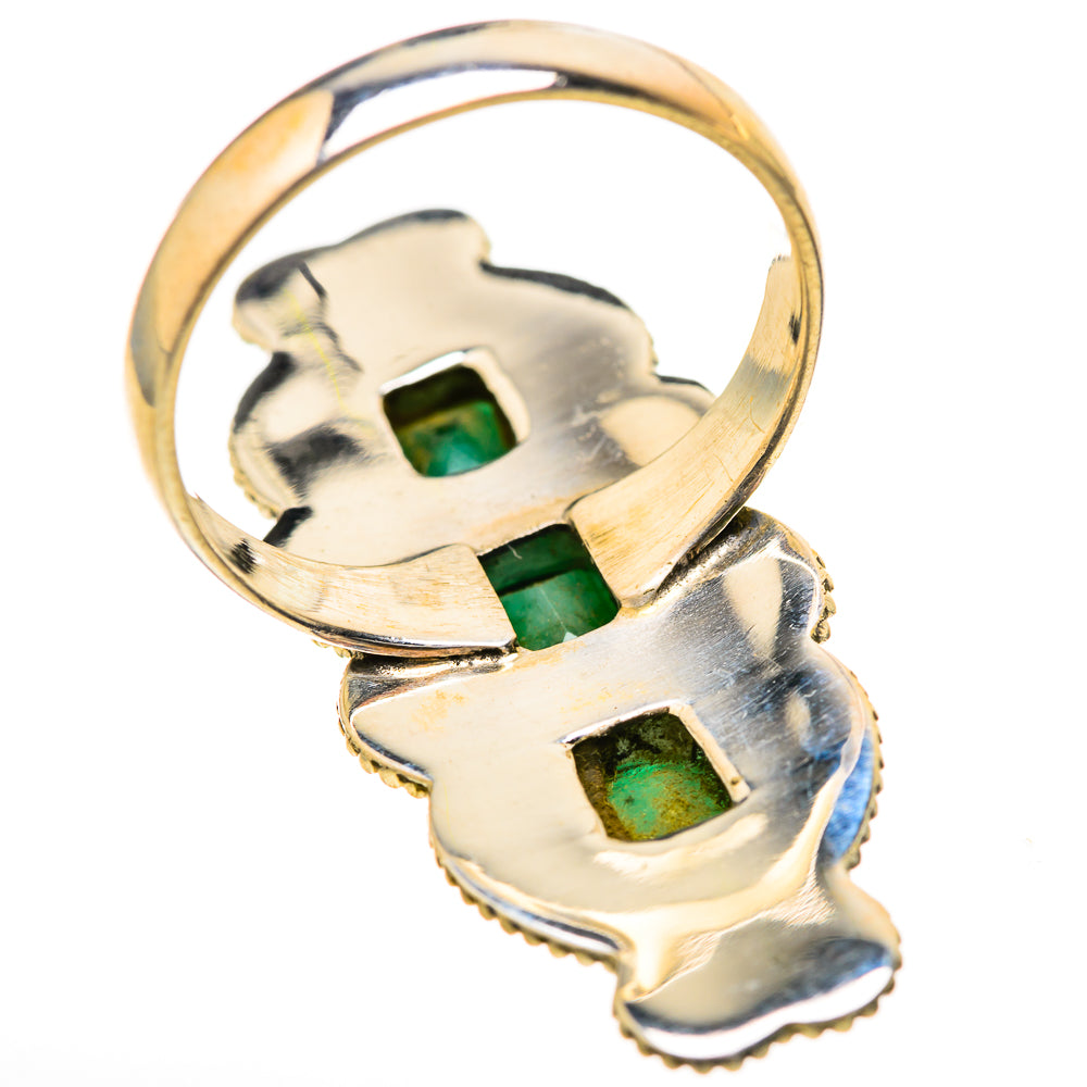 Zambian Emerald Rings handcrafted by Anasilvercos - RING129105 - Photo 3