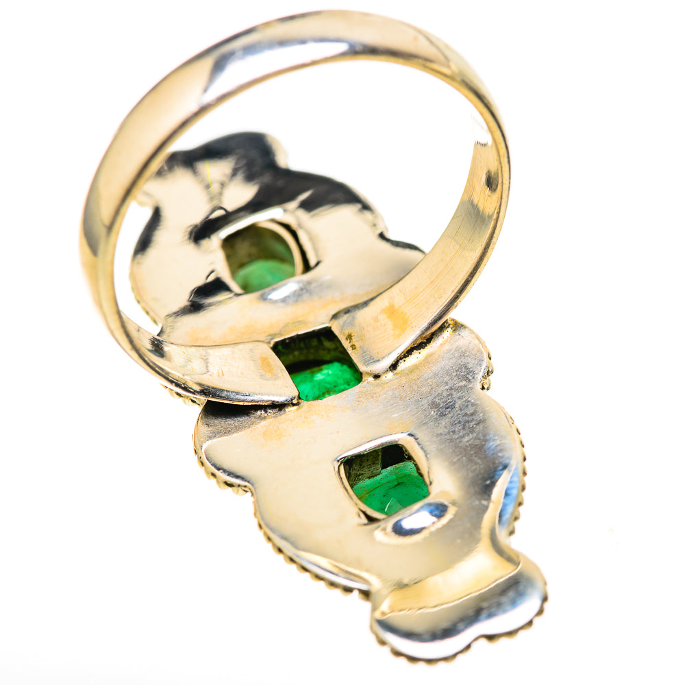 Zambian Emerald Rings handcrafted by Anasilvercos - RING129114 - Photo 3
