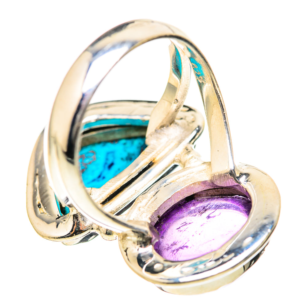 Shattuckite, Amethyst Rings handcrafted by Anasilvercos - RING129118 - Photo 3