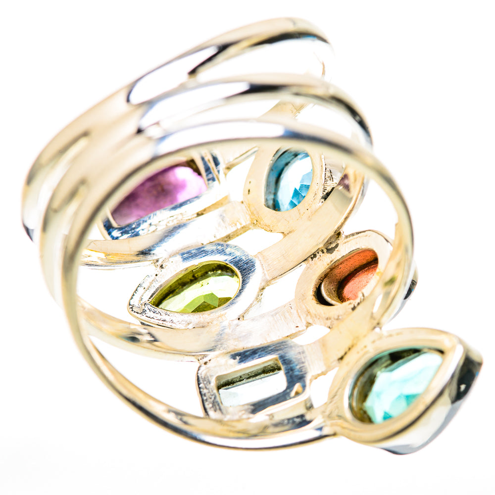Amethyst, Blue Topaz, Peridot, Garnet Rings handcrafted by Anasilvercos - RING129126 - Photo 3