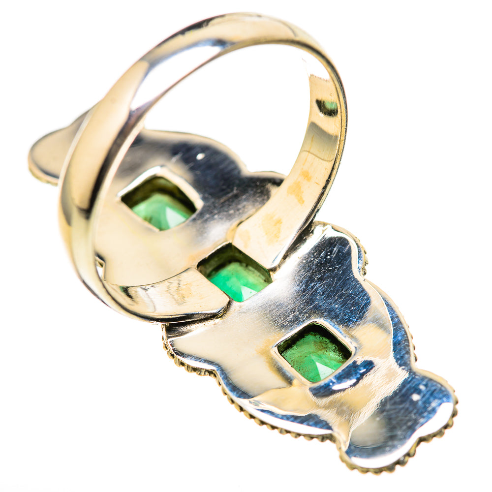 Zambian Emerald Rings handcrafted by Anasilvercos - RING129129 - Photo 3