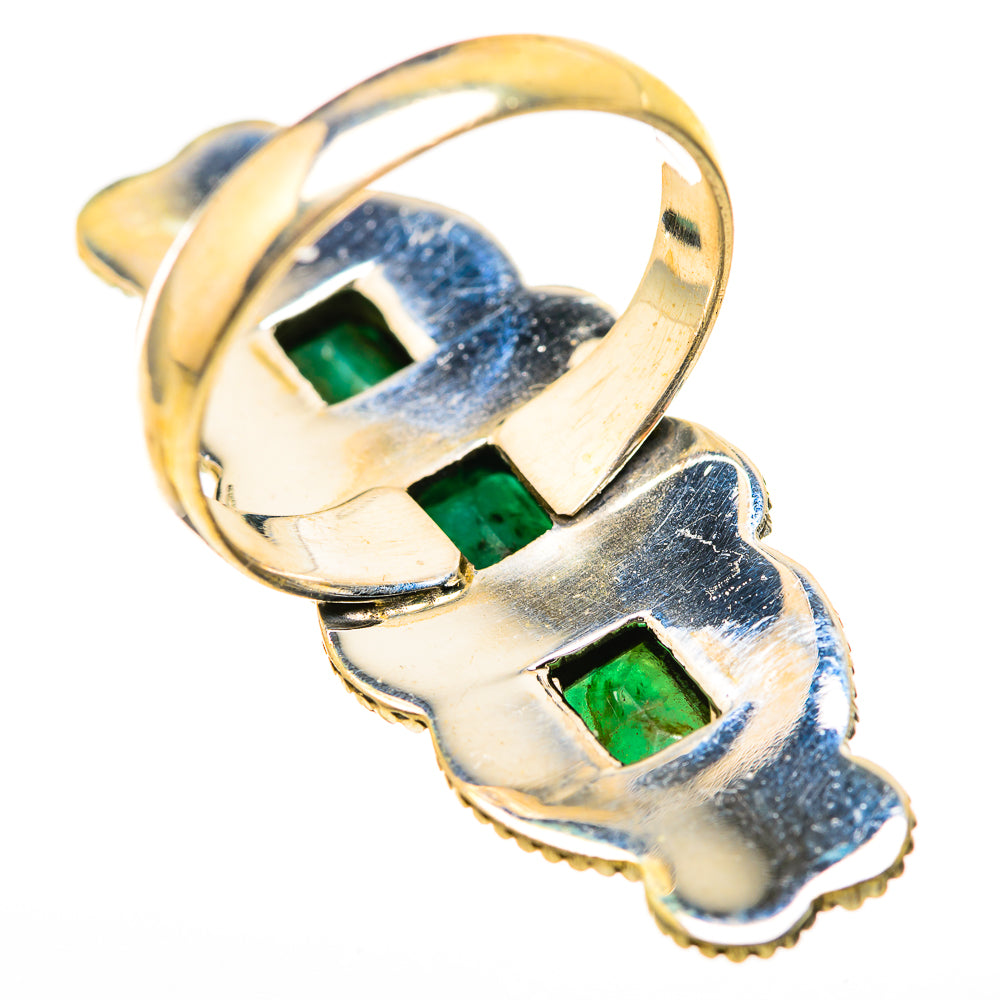 Zambian Emerald Rings handcrafted by Anasilvercos - RING129147 - Photo 3