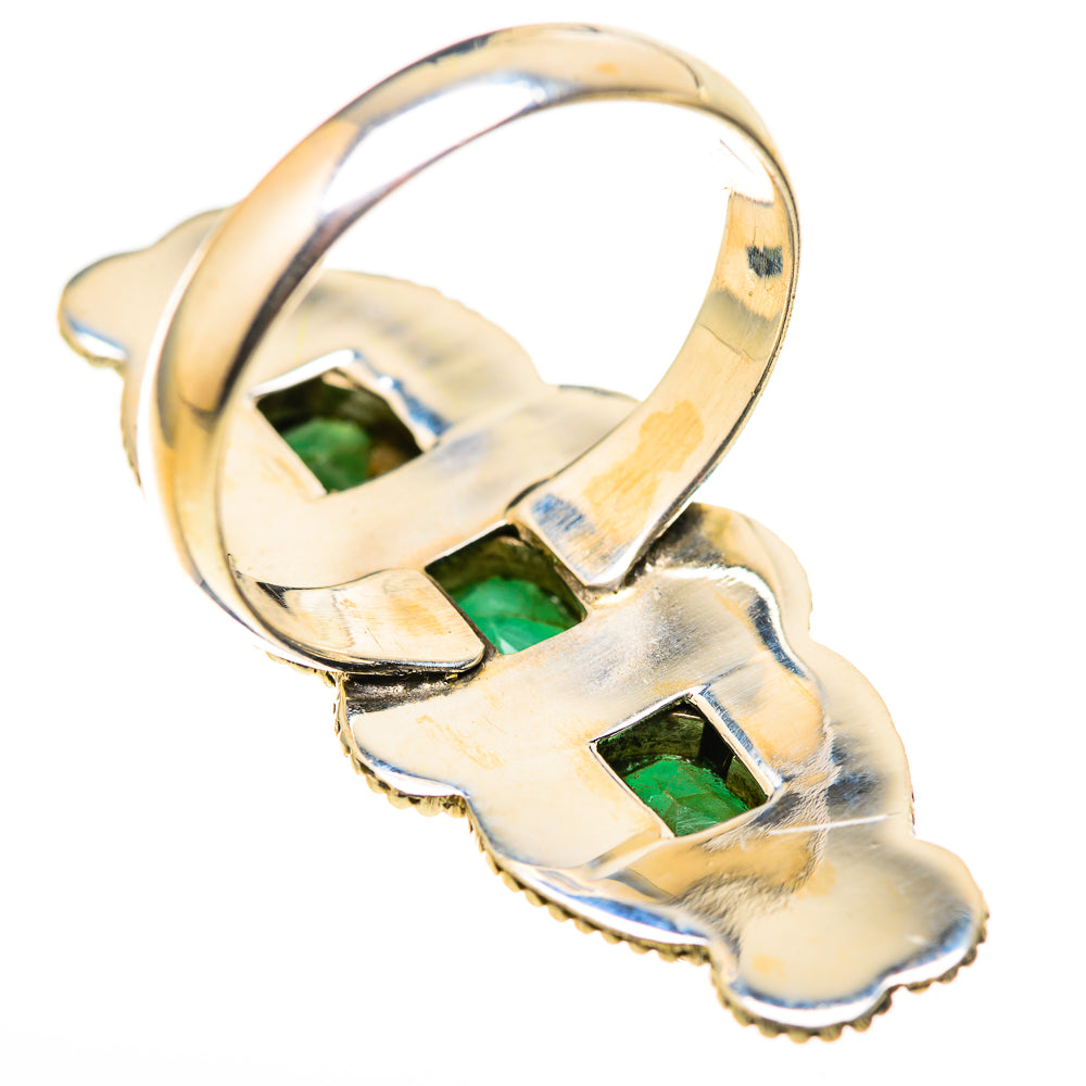 Zambian Emerald Rings handcrafted by Anasilvercos - RING129153 - Photo 3