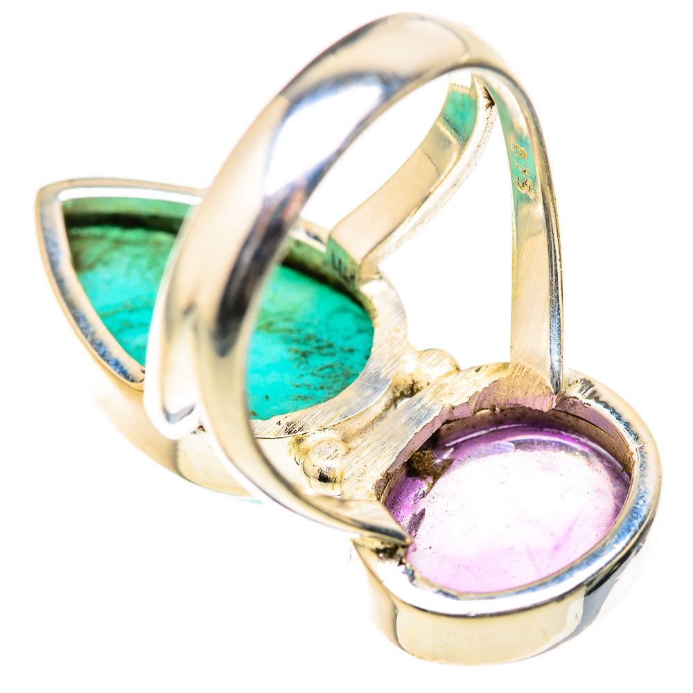 Larimar, Amethyst Rings handcrafted by Anasilvercos - RING129158 - Photo 3