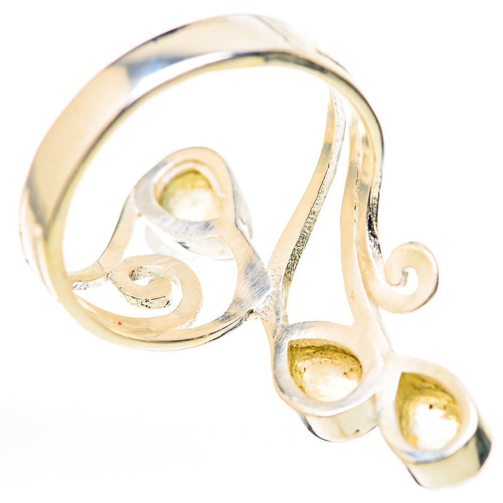 Rainbow Moonstone Rings handcrafted by Anasilvercos - RING129166_SIZE-7 - Photo 3