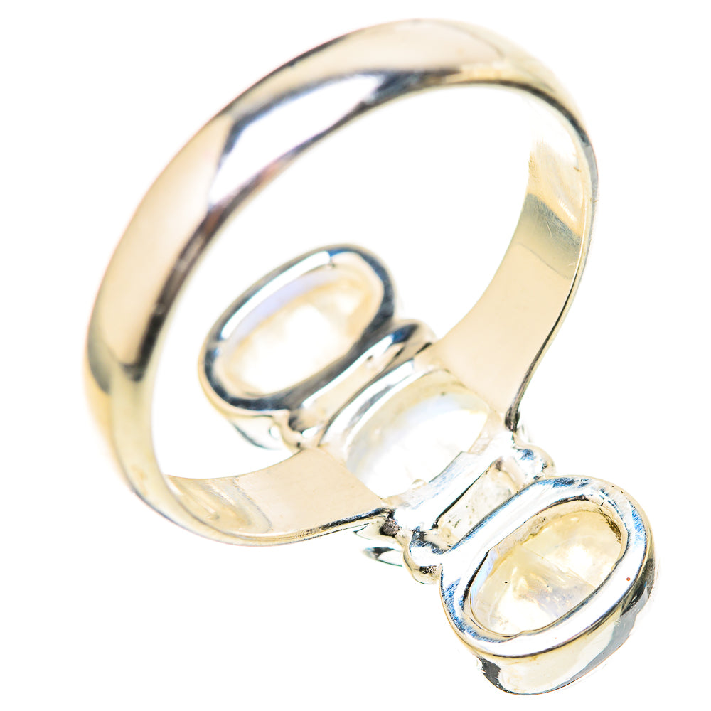 Rainbow Moonstone Rings handcrafted by Anasilvercos - RING129171_SIZE-6 - Photo 3