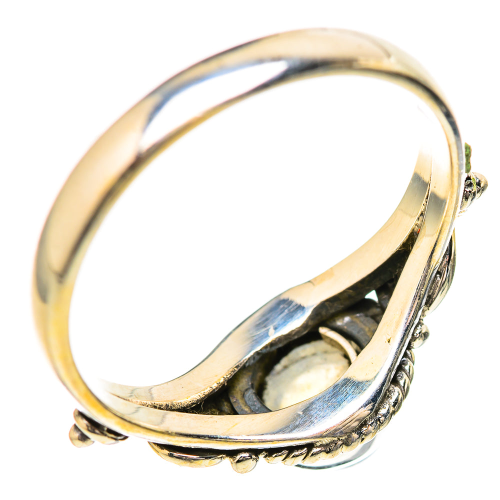 Rainbow Moonstone Rings handcrafted by Anasilvercos - RING129174_SIZE-8 - Photo 3