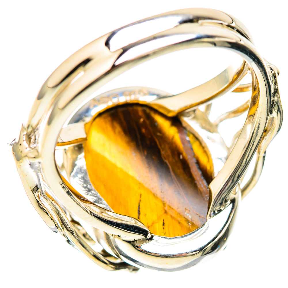 Tiger Eye Rings handcrafted by Anasilvercos - RING129184 - Photo 3
