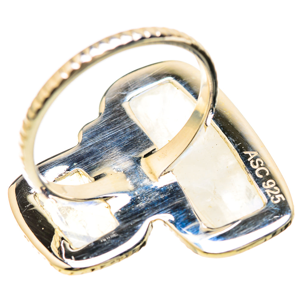 Rainbow Moonstone Rings handcrafted by Anasilvercos - RING129212 - Photo 3