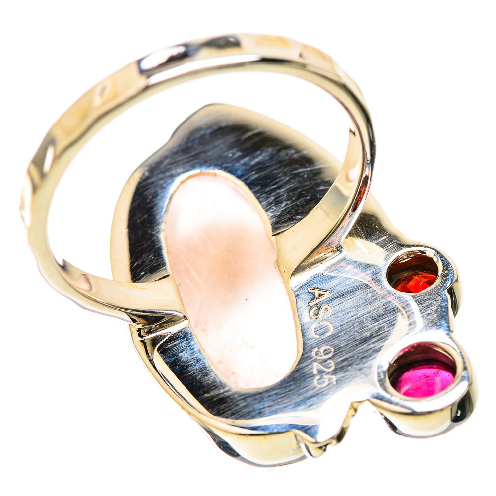 Rose Quartz Rings handcrafted by Anasilvercos - RING129220 - Photo 3