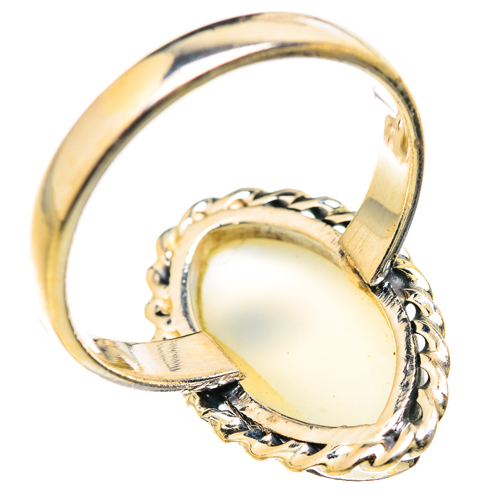 Rainbow Moonstone Rings handcrafted by Anasilvercos - RING129330 - Photo 3