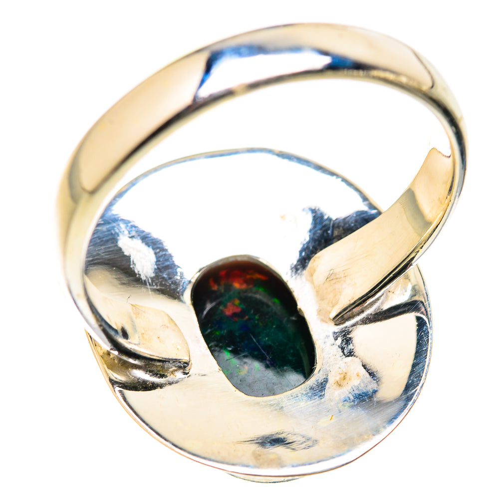 Black Opal Rings handcrafted by Anasilvercos - RING129344 - Photo 3