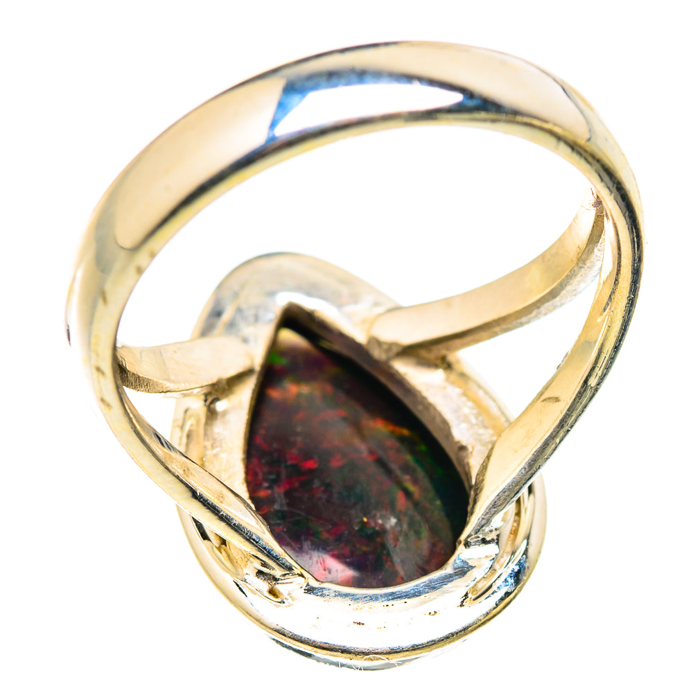 Black Opal Rings handcrafted by Anasilvercos - RING129390 - Photo 3