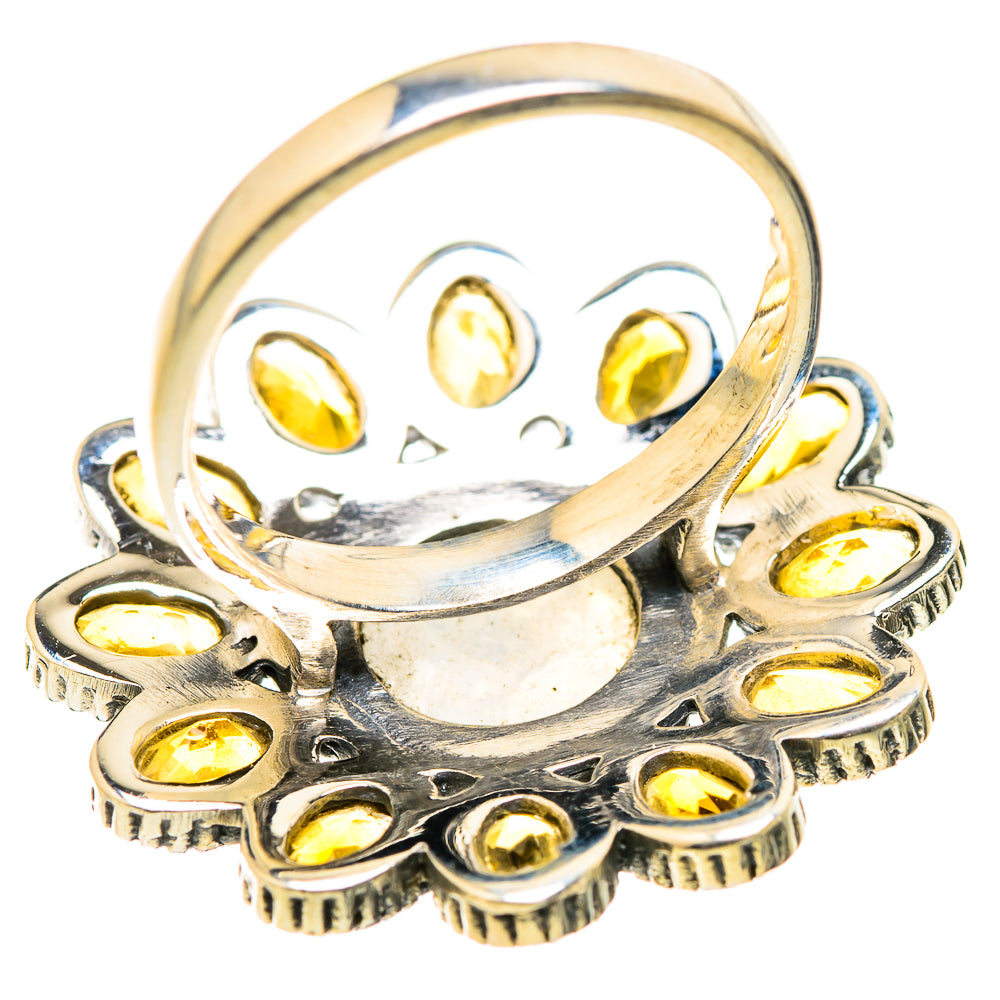 Rainbow Moonstone Rings handcrafted by Anasilvercos - RING129456 - Photo 3