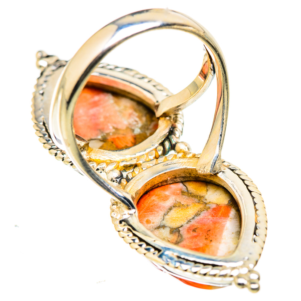 Blue Copper Composite Turquoise Rings handcrafted by Anasilvercos - RING129457 - Photo 3
