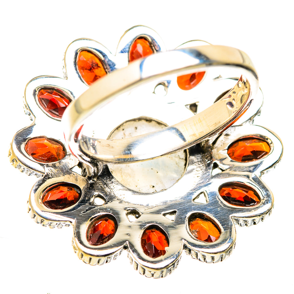 Rainbow Moonstone Rings handcrafted by Anasilvercos - RING129460 - Photo 3