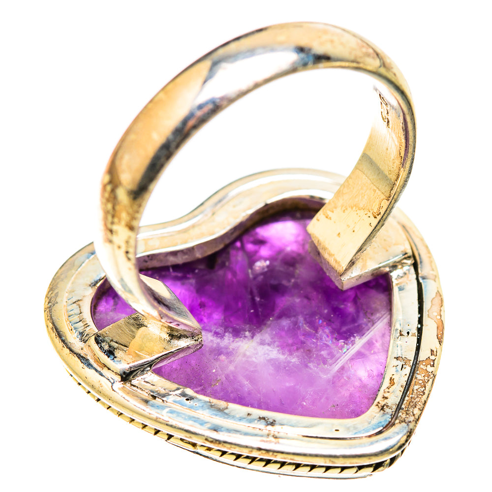 Chevron Amethyst Rings handcrafted by Anasilvercos - RING129463 - Photo 3