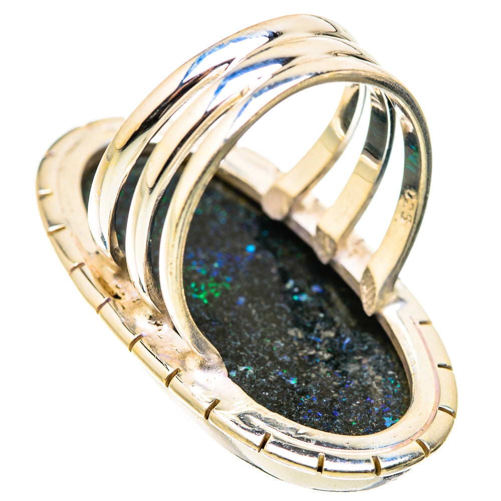 Andamooka Opal Rings handcrafted by Anasilvercos - RING129466 - Photo 3