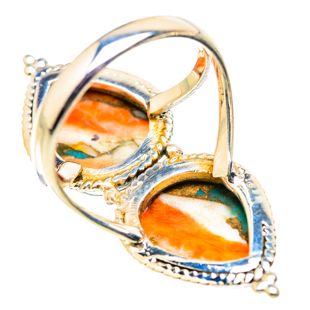 Spiny Oyster Turquoise Rings handcrafted by Anasilvercos - RING129479 - Photo 3