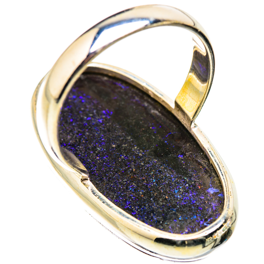 Andamooka Opal Rings handcrafted by Anasilvercos - RING129507 - Photo 3