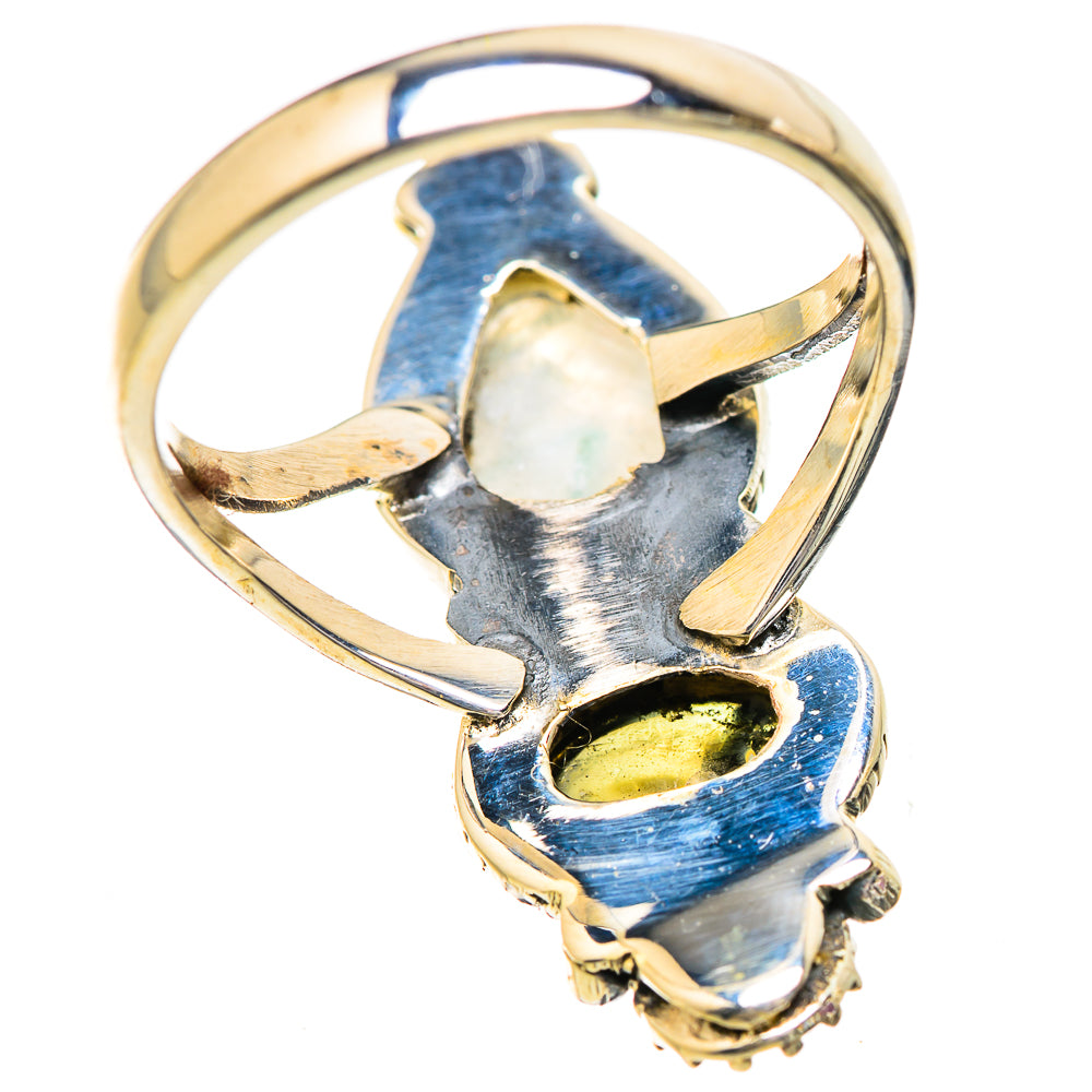 Rainbow Moonstone Rings handcrafted by Anasilvercos - RING129575 - Photo 3