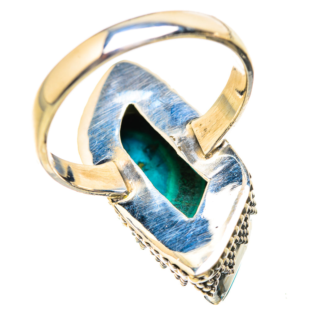 Malachite In Chrysocolla Rings handcrafted by Anasilvercos - RING129578 - Photo 3