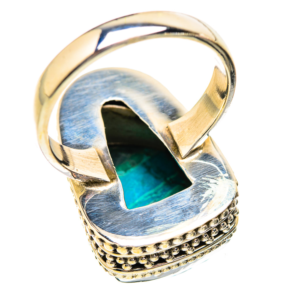 Malachite In Chrysocolla Rings handcrafted by Anasilvercos - RING129581 - Photo 3